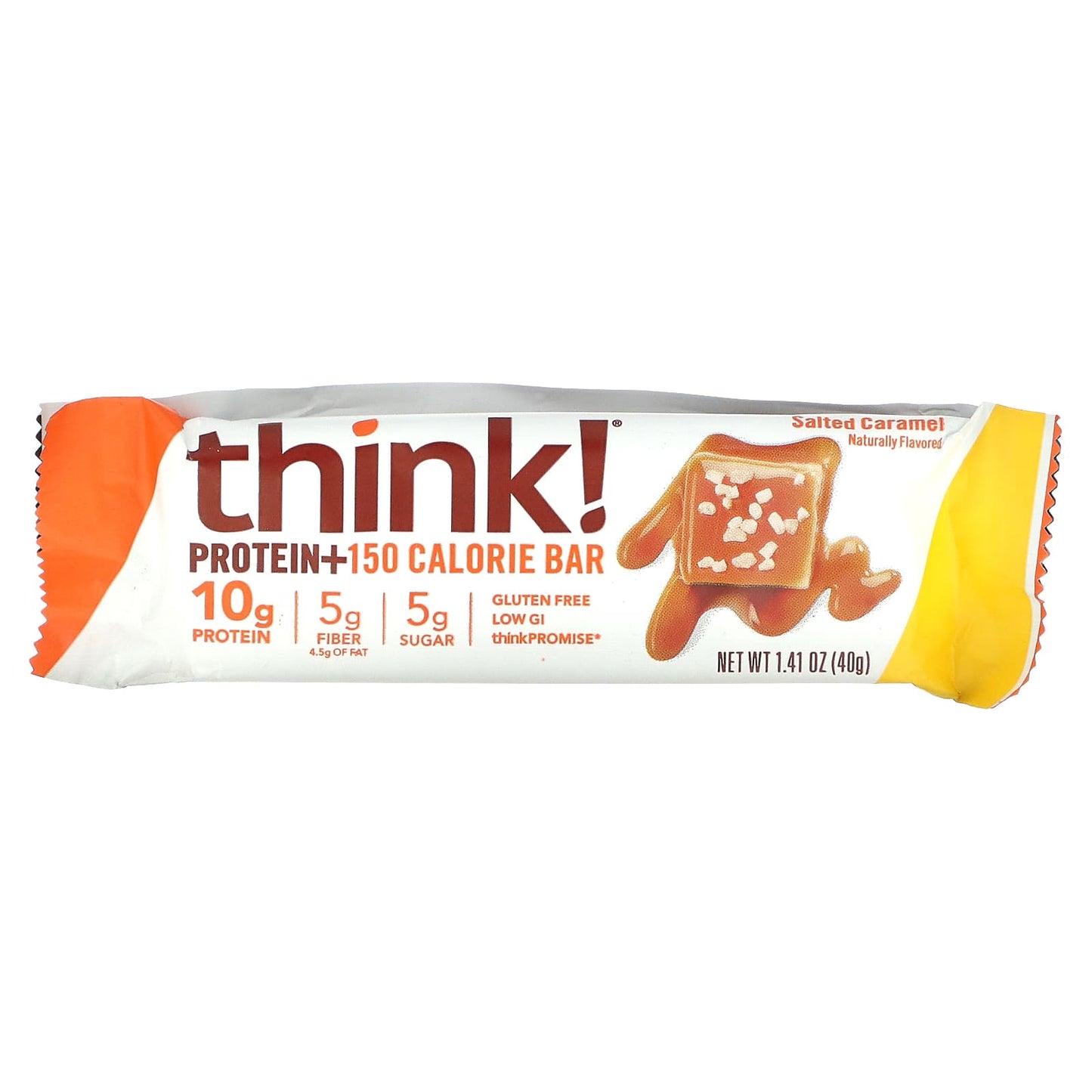 Think !, Protein+ 150 Calorie Bars, Salted Caramel, 10 Bars, 1.41 oz (40 g) Each