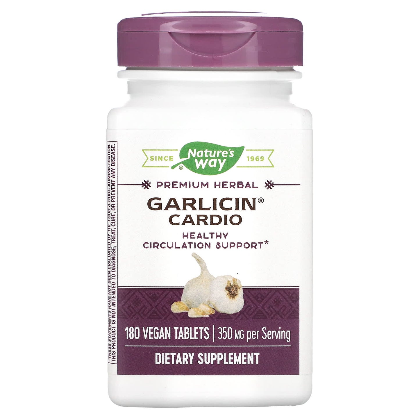 Nature's Way-Garlicin Cardio-350 mg-180 Vegan Tablets