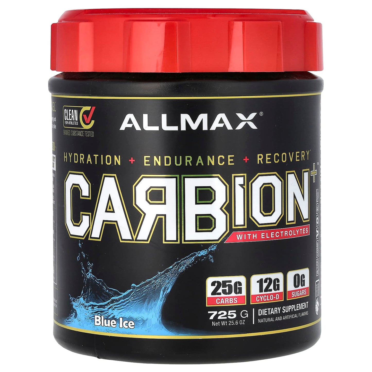 ALLMAX-CARBION+ with Electrolytes-Blue Ice-25.6 oz (725 g)