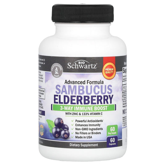 BioSchwartz-Sambucus Elderberry with Zinc & Vitamin C-60 Capsules