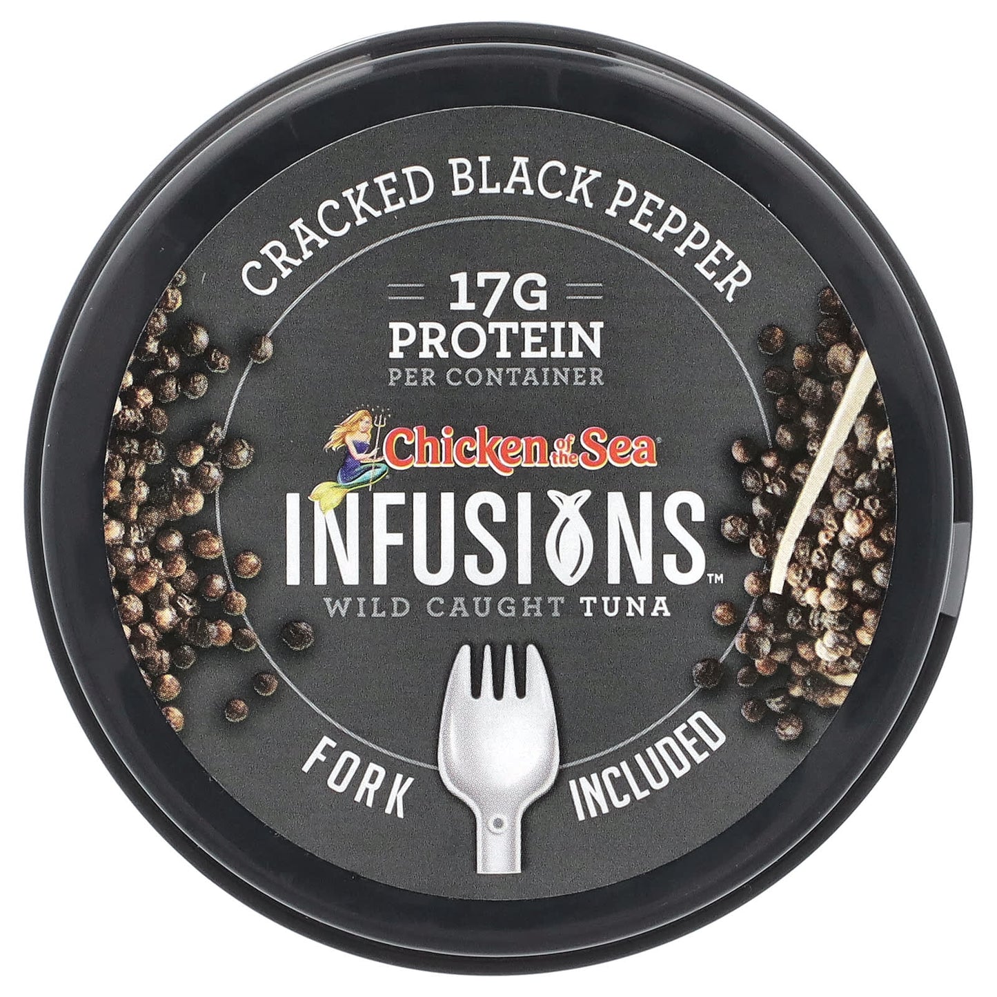 Chicken of the Sea, Infusions Wild Caught Tuna, Cracked Black Pepper, 2.8 oz ( 80 g)