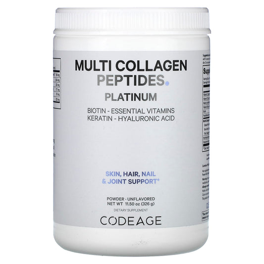 Codeage-Multi Collagen Peptides Powder Platinum-Unflavored-11.5 oz (326 g)