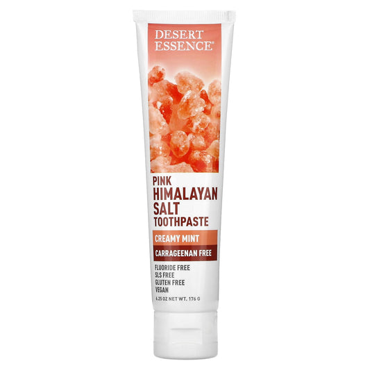 Desert Essence-Pink Himalayan Salt Toothpaste-Creamy Mint-6.25 oz (176 g)