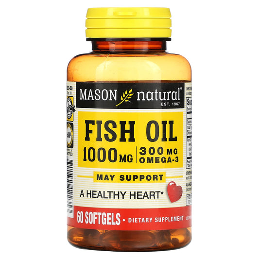 Mason Natural-Fish Oil-1,000 mg-60 Softgels