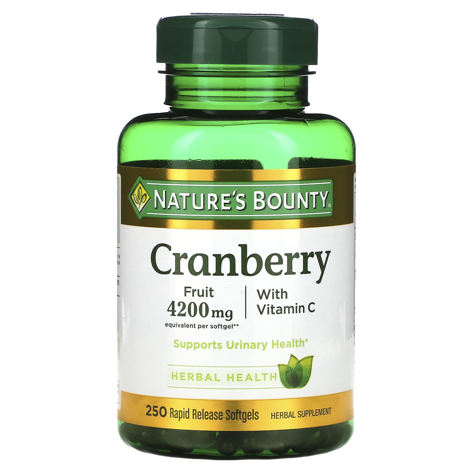 Nature's Bounty-Cranberry with Vitamin C-250 Rapid Release Softgels