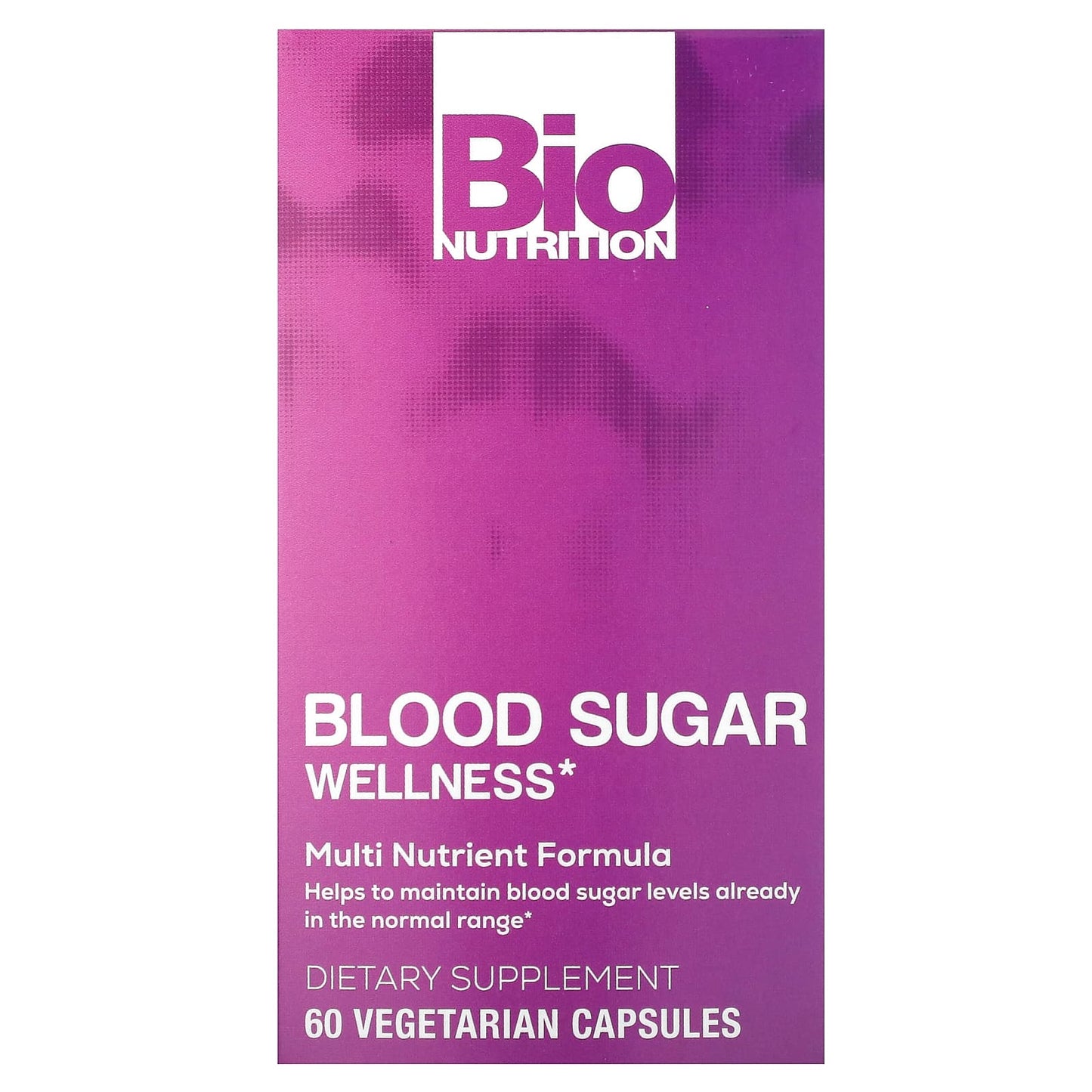 Bio Nutrition-Blood Sugar Wellness-60 Vegetarian Capsules