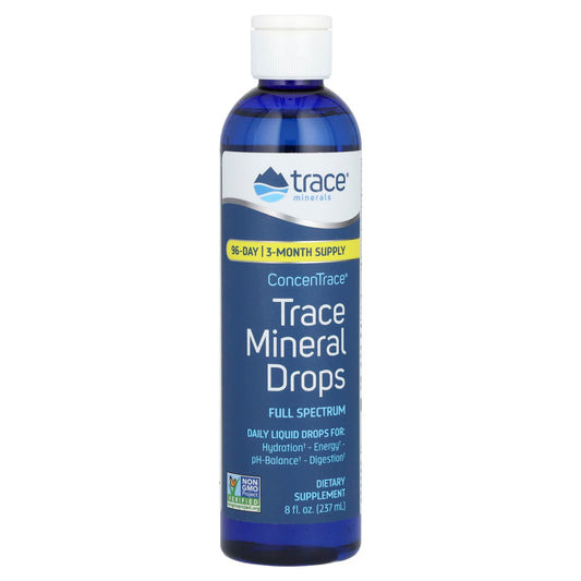 Trace Minerals ®-ConcenTrace-Trace Mineral Drops-Full Spectrum-8 fl oz (237 ml)