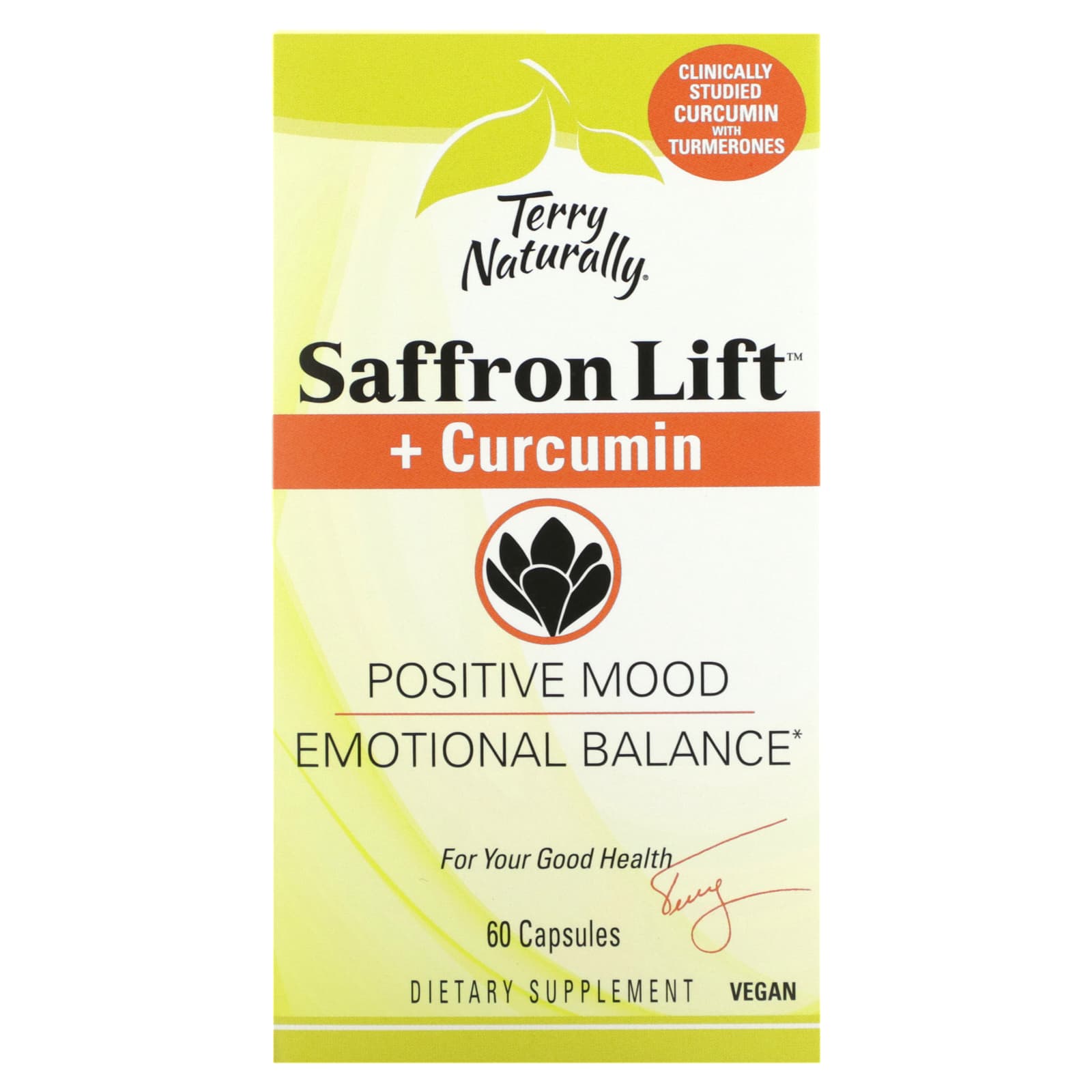 Terry Naturally-Saffron Life + Curcumin-60 Capsules