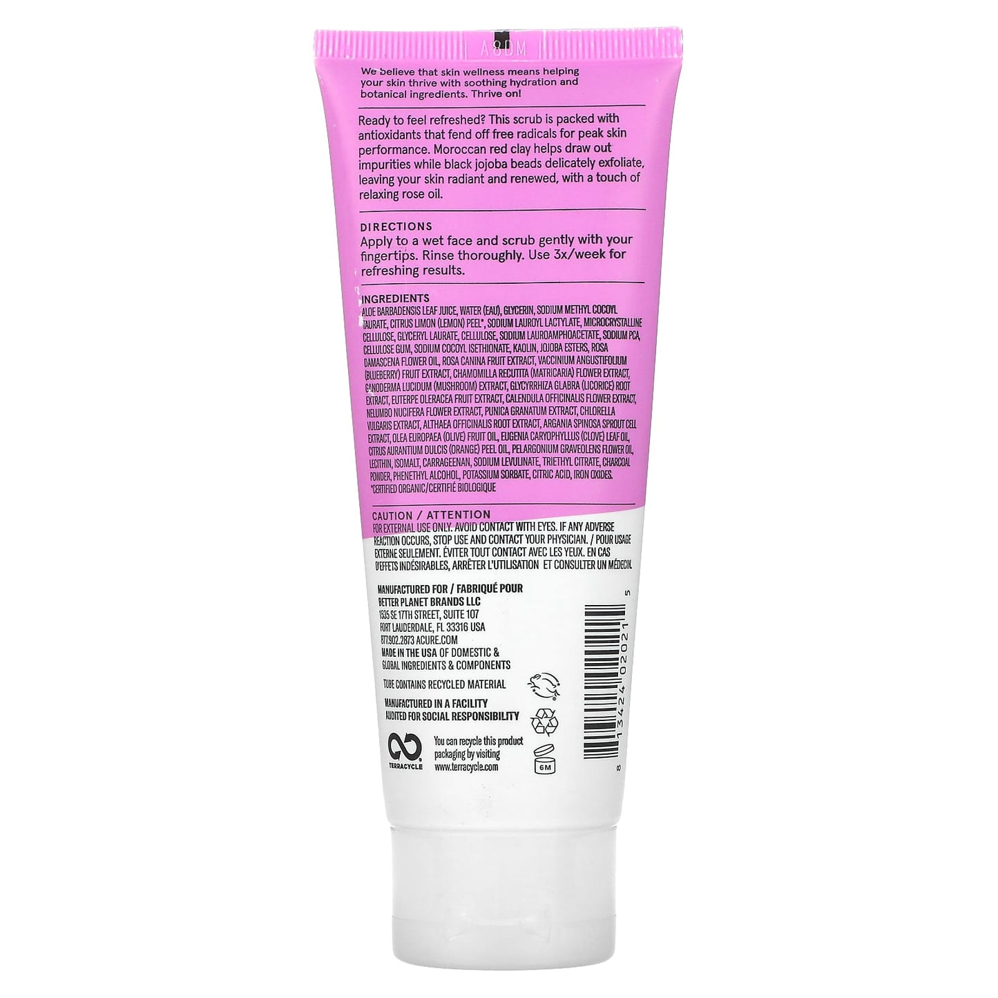 ACURE, Radically Rejuvenating Facial Scrub, 4 fl oz (118 ml)