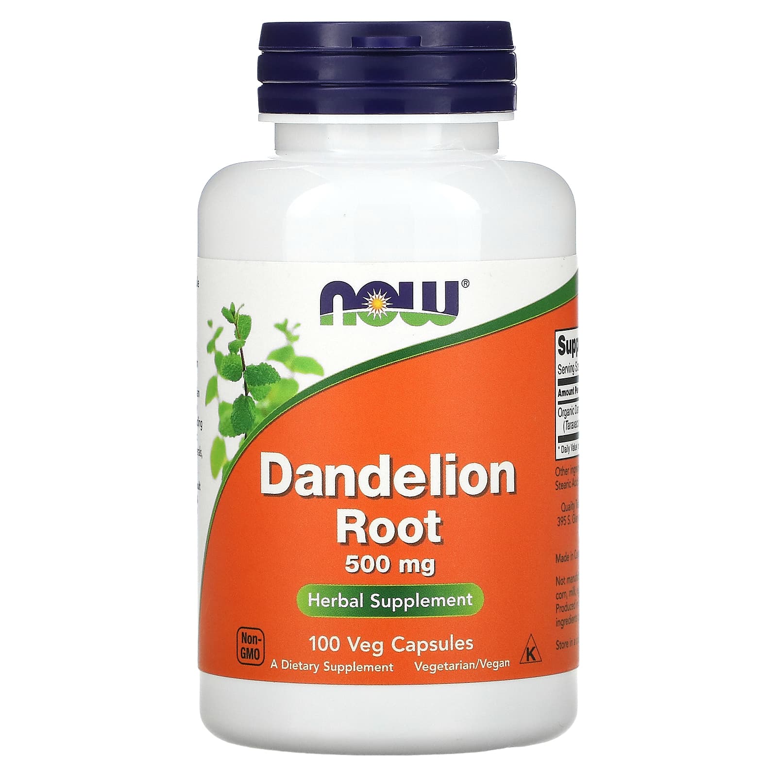 NOW Foods-Dandelion Root-500 mg-100 Veg Capsules