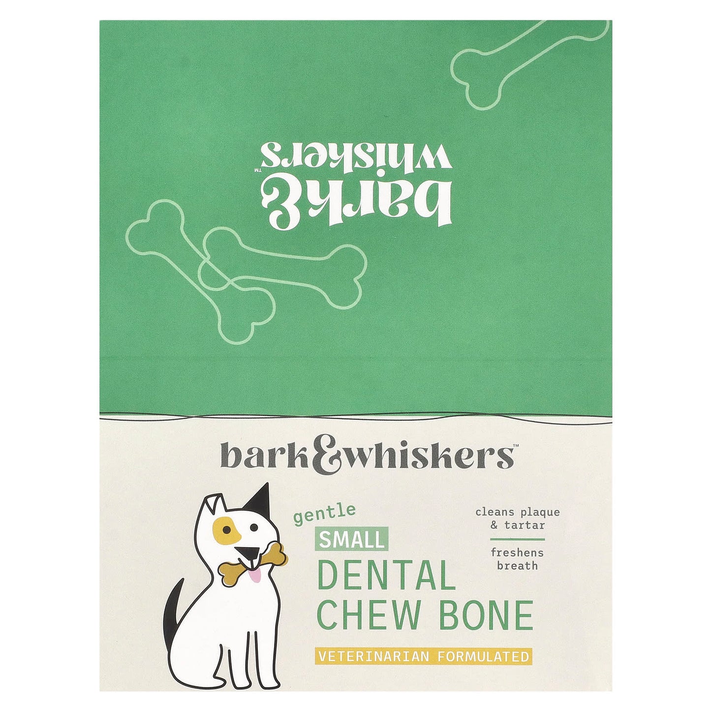 Dr. Mercola-Bark & Whiskers-Dental Chew Bone-Small-For Dogs-12 Bones-0.7 oz (20 g) Each