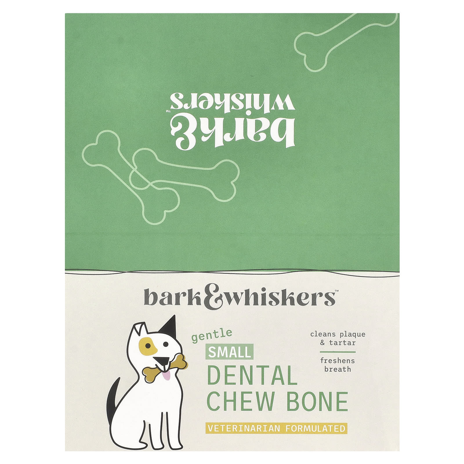 Dr. Mercola-Bark & Whiskers-Dental Chew Bone-Small-For Dogs-12 Bones-0.7 oz (20 g) Each