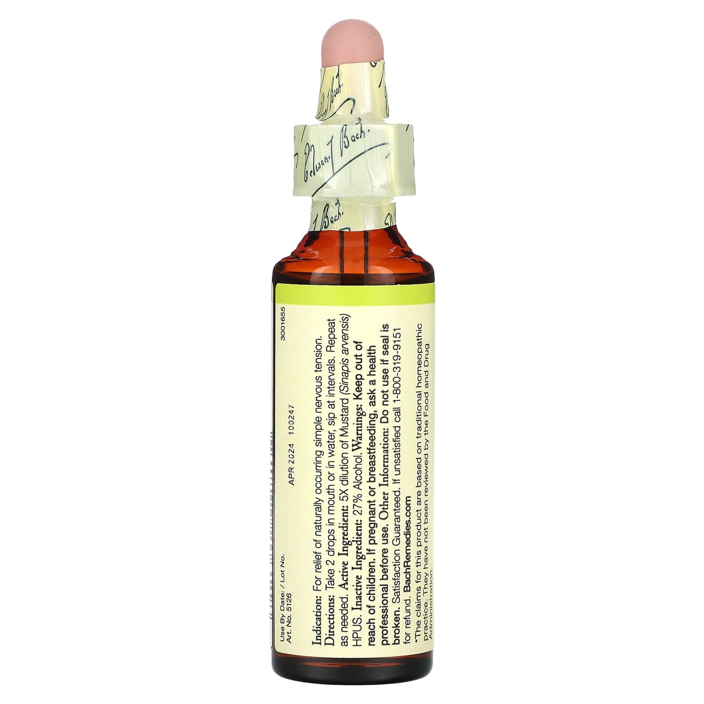 Bach, Original Flower Remedies, Mustard, 0.7 fl oz (20 ml)