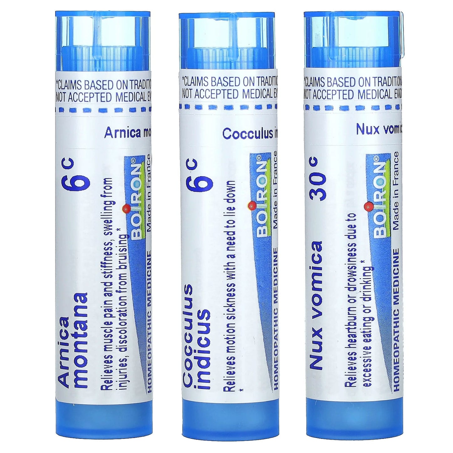 Boiron, Jet Lag Relief, Meltaway Pellets, Combo Pack, 3 Tubes, 80 Pellets Each