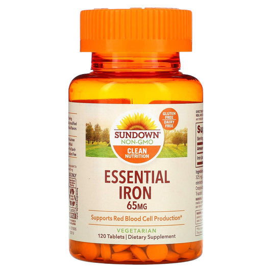 Sundown Naturals-Essential Iron-65 mg-120 Tablets