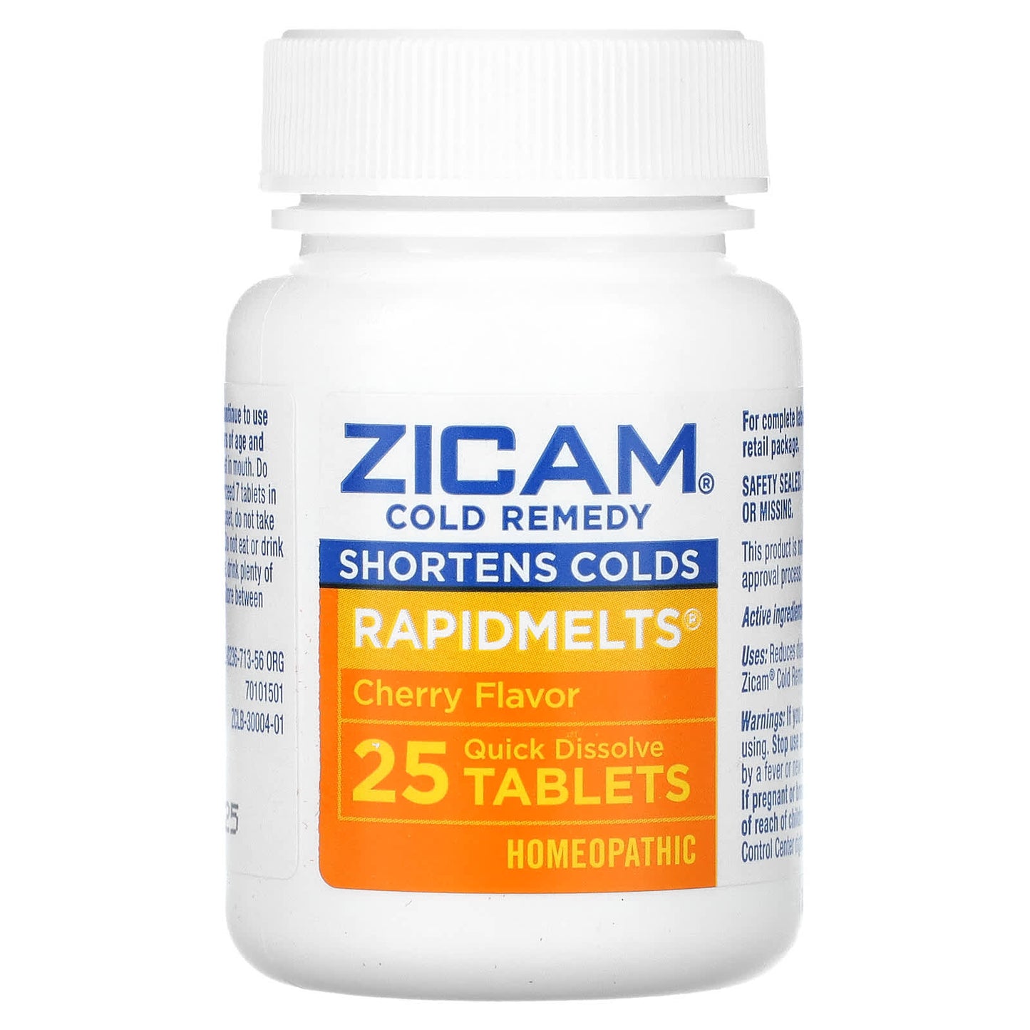 Zicam, Cold Remedy, RapidMelts, Cherry, 25 Quick Dissolve Tablets