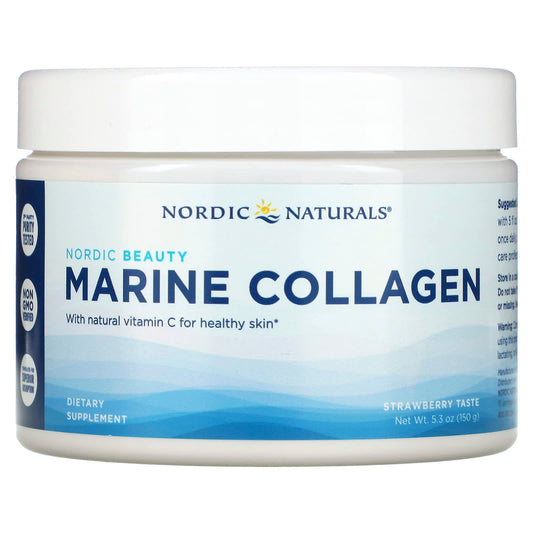 Nordic Naturals-Marine Collagen with Vitamin C-Strawberry-5.3 oz (150 g)