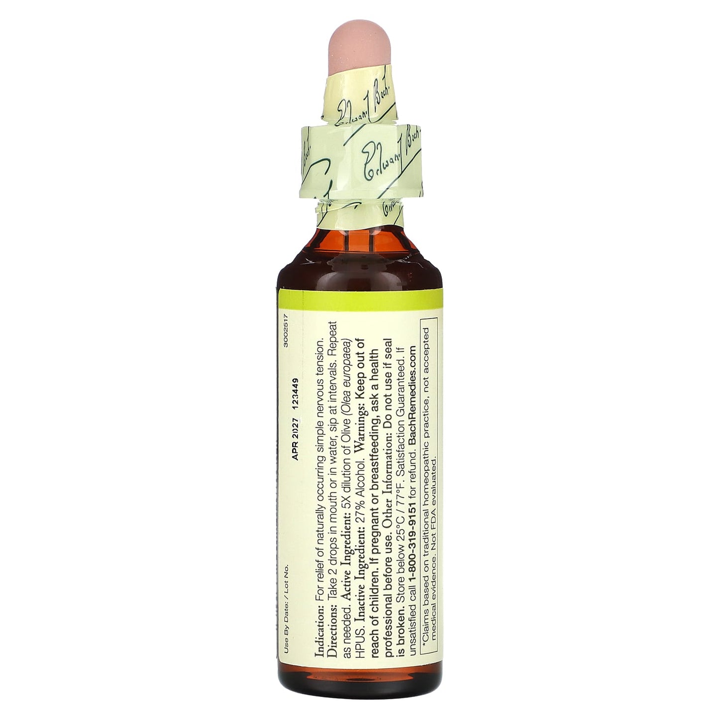 Bach, Original Flower Remedies, Olive, 0.7 fl oz (20 ml)