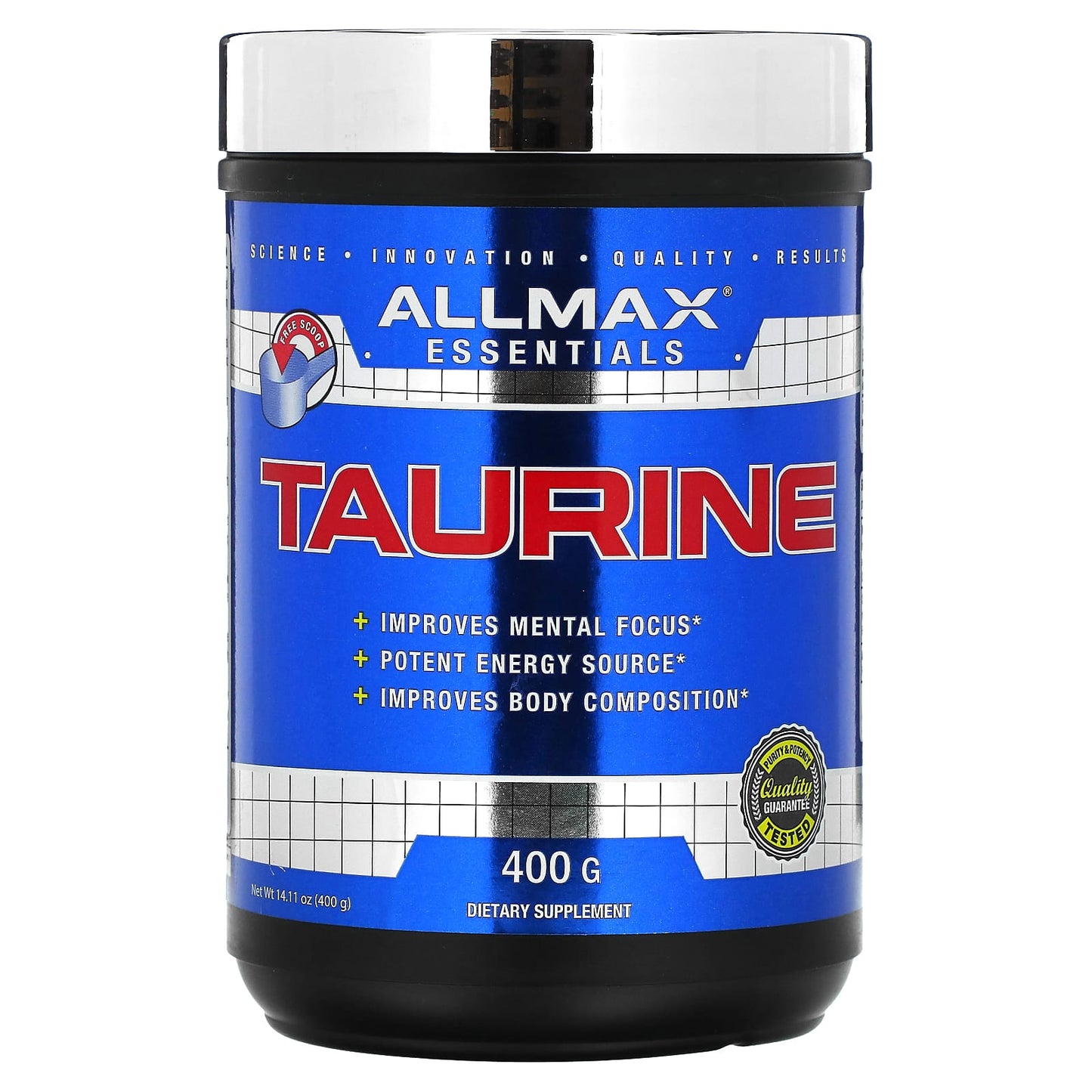 ALLMAX-Taurine-Unflavored-3 g-14.11 oz (400 g)