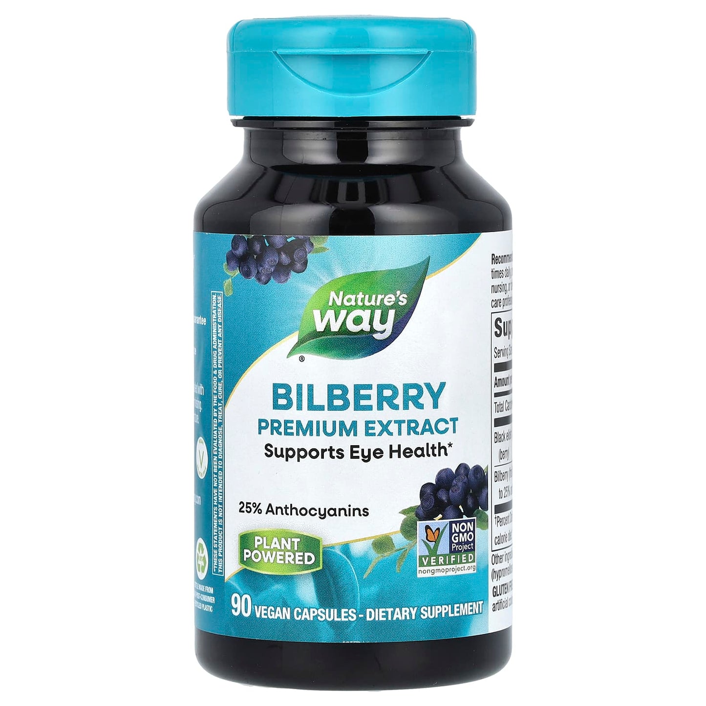 Nature's Way-Bilberry Premium Extract-90 Vegan Capsules