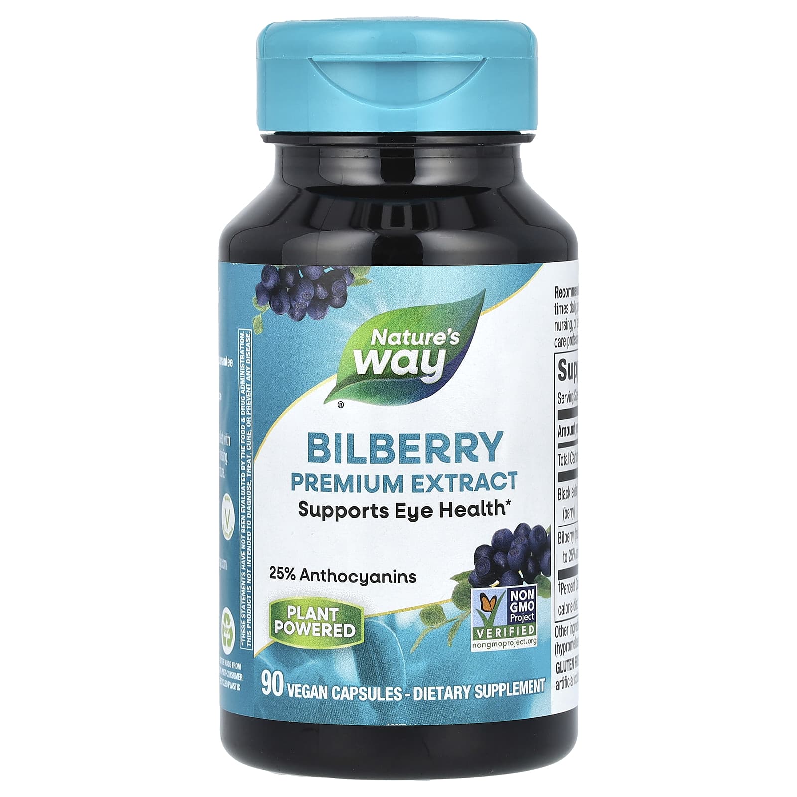 Nature's Way-Bilberry Premium Extract-90 Vegan Capsules