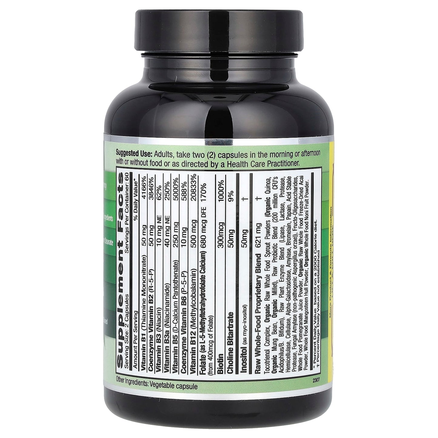 Emerald Laboratories, Coenzymated B-Healthy With L-5-Methyltetrahydrofolate, 120 Vegetable Caps