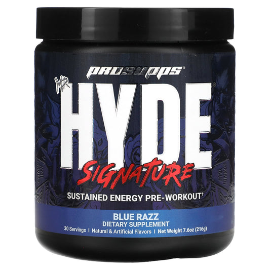 ProSupps-Mr. Hyde-Signature Sustained Energy Pre-Workout-Blue Razz-7.6 oz (216 g)