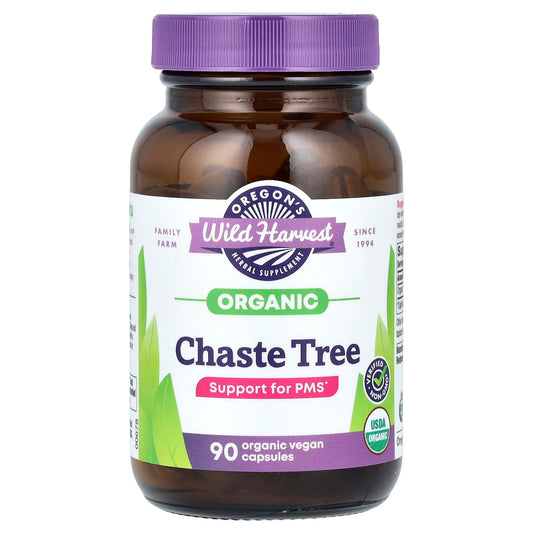 Oregon's Wild Harvest-Organic Chaste Tree-90 Vegan Capsules