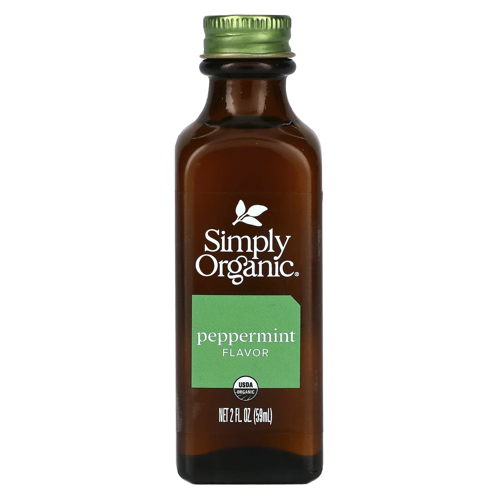 Simply Organic-Peppermint Flavor-2 fl oz (59 ml)