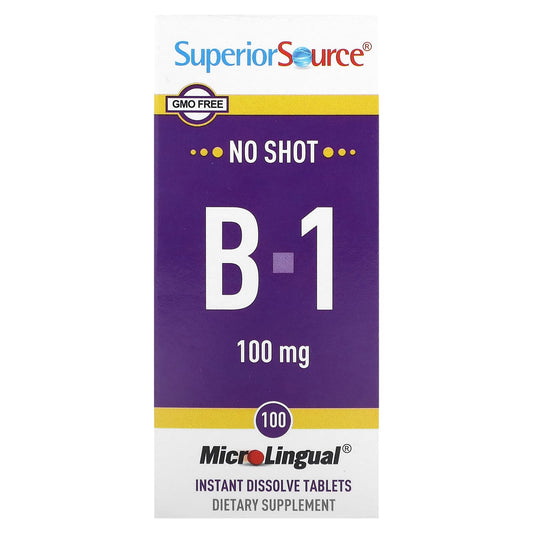 Superior Source-B-1-100 mg-100 Instant Dissolve Tablets