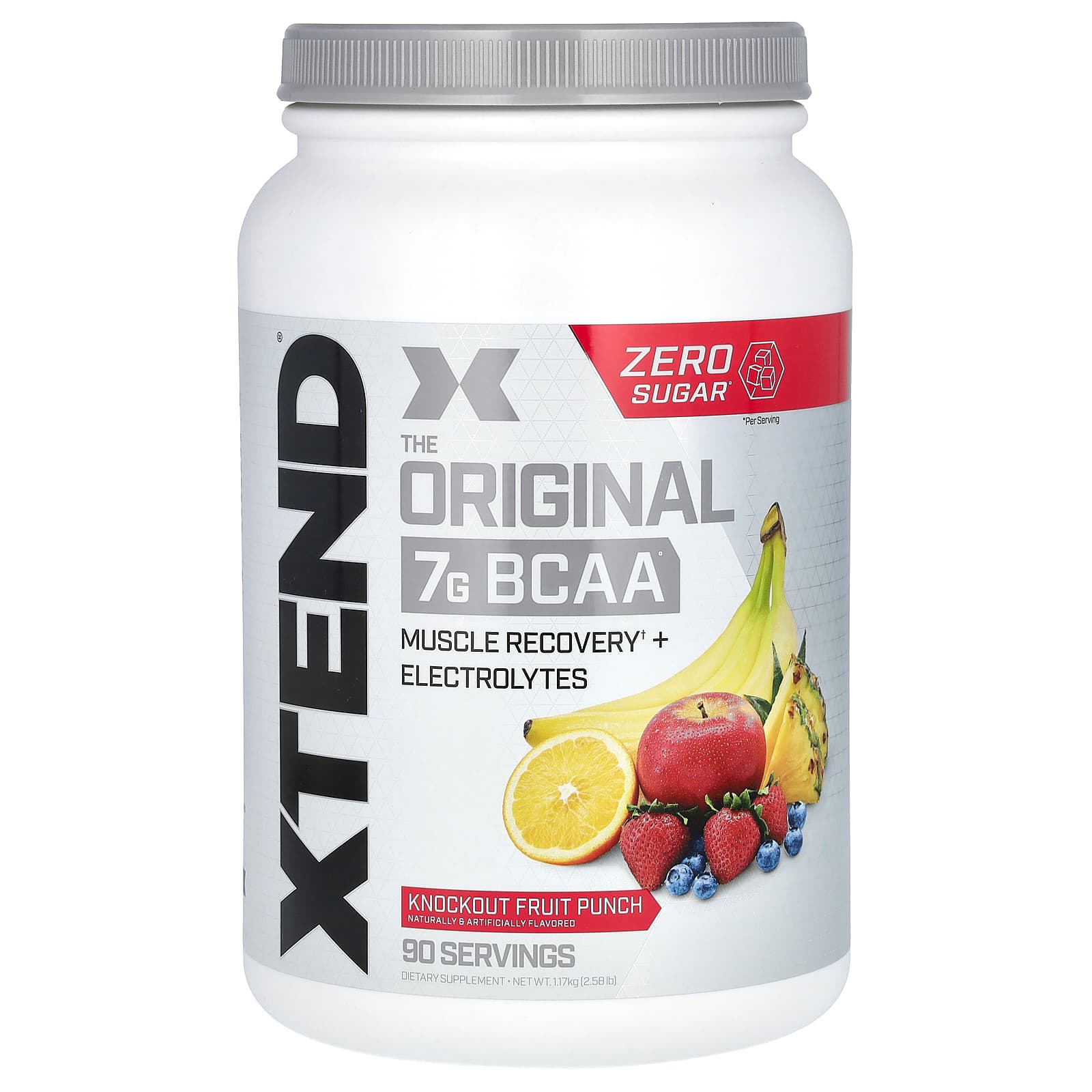 Xtend-The Original 7G BCAA-Knockout Fruit Punch-2.58 lb (1.17 kg)