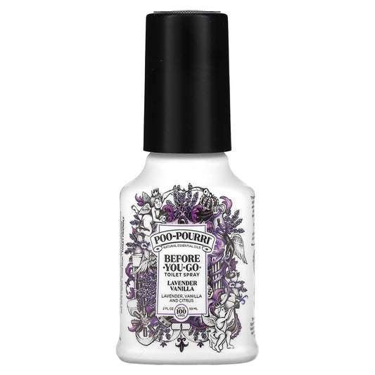 Poo-Pourri-Before-You-Go Toilet Spray-Lavender Vanilla-2 fl oz (59 ml)