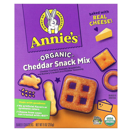 Annie's Homegrown-Organic Snack Mix-Cheddar-9 oz (255 g)