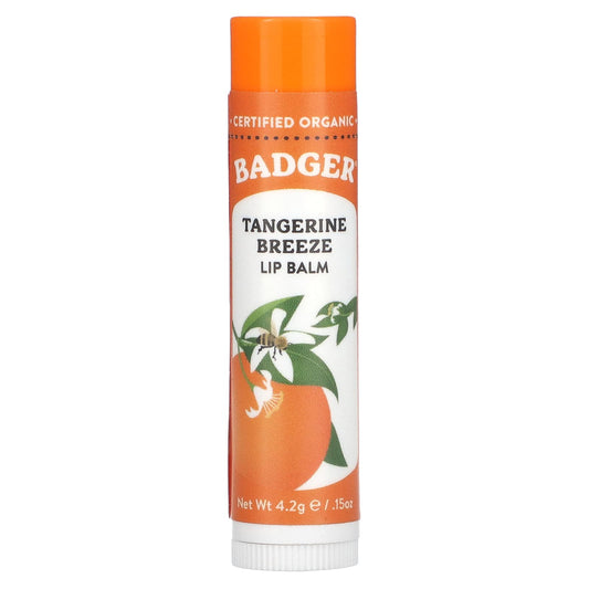 Badger Company-Lip Balm-Tangerine Breeze-.15 oz (4.2 g)