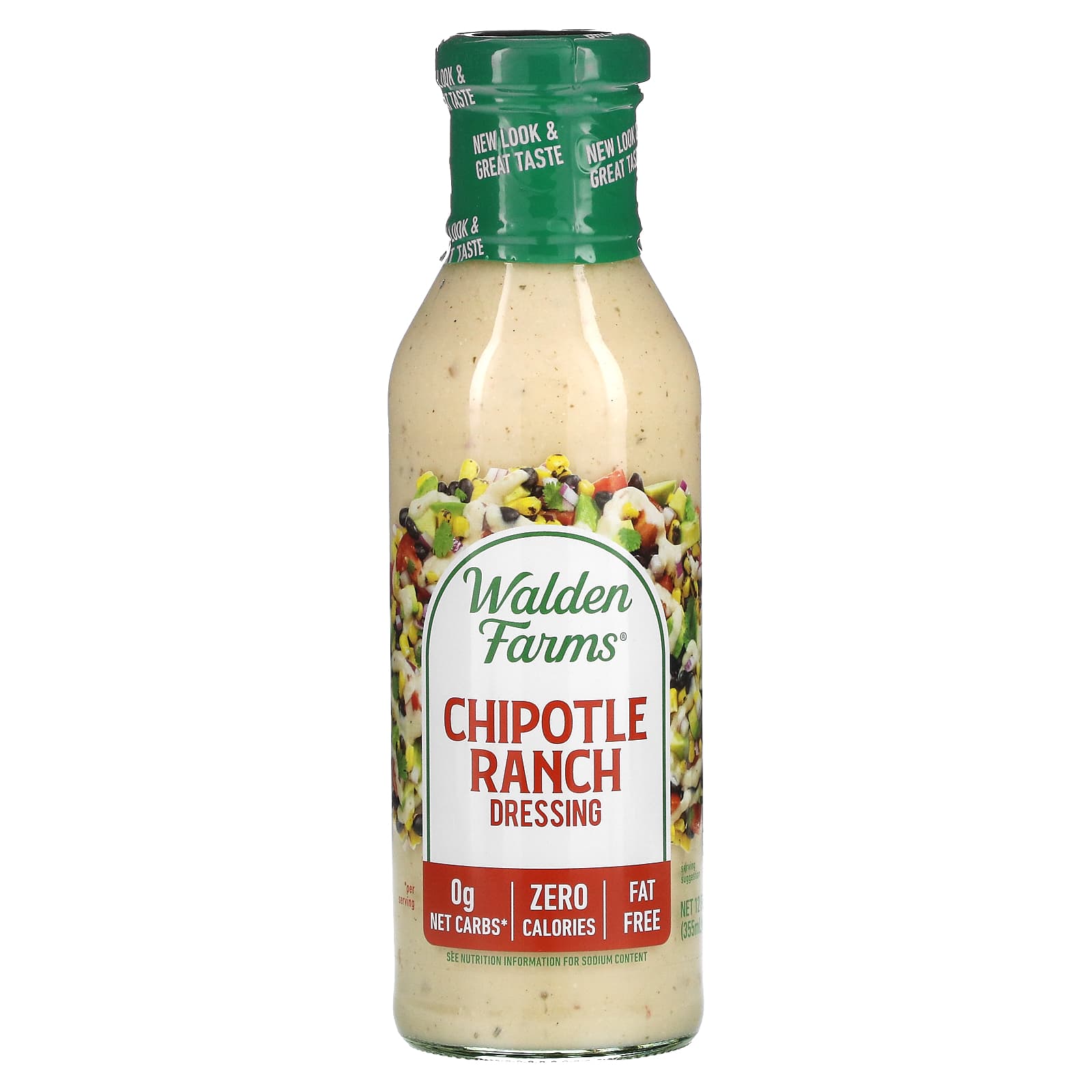 Walden Farms-Chipotle Ranch Dressing-12 fl oz (355 ml)