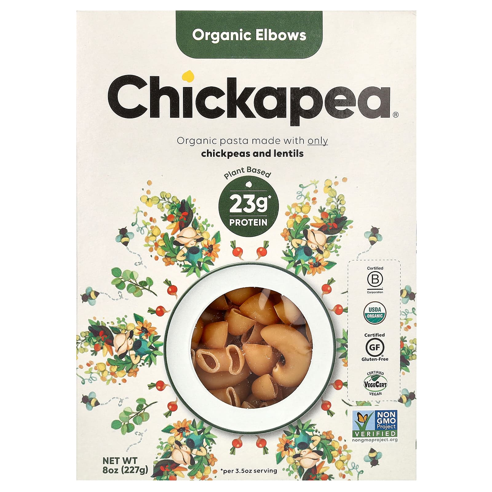 Chickapea-Organic Elbows- 8 oz ( 227 g)