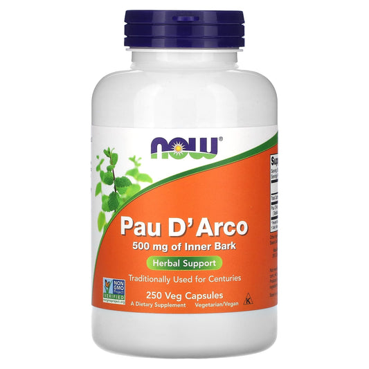 NOW Foods-Pau D' Arco-500 mg-250 Veg Capsules