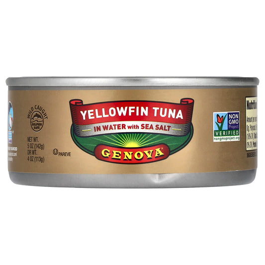 Genova-Yellowfin Tuna In Water with Sea Salt-5 oz (142 g)