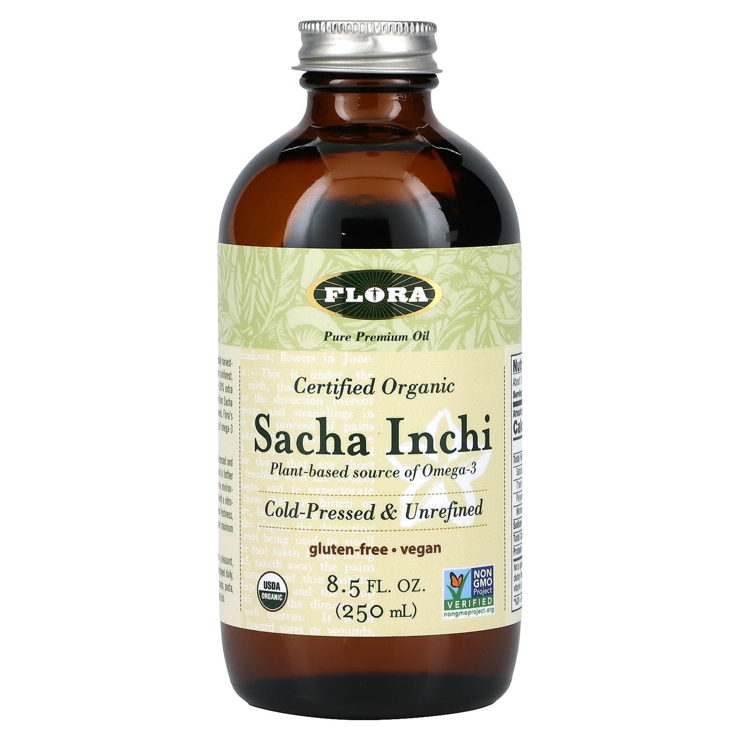 Flora-Certified Organic Sacha Inchi-8.5 fl oz (250 ml)