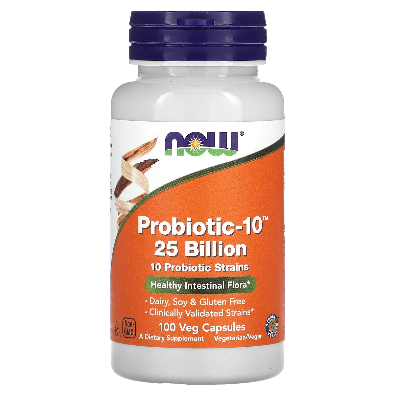 NOW Foods-Probiotic-10-25 Billion-100 Veg Capsules