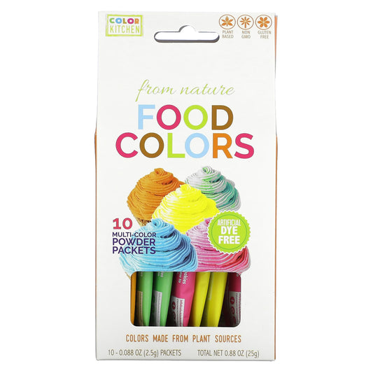 ColorKitchen-Food Colors From Nature-Multi-Color-10-Color Packets-0.088 oz (2.5 g) Each