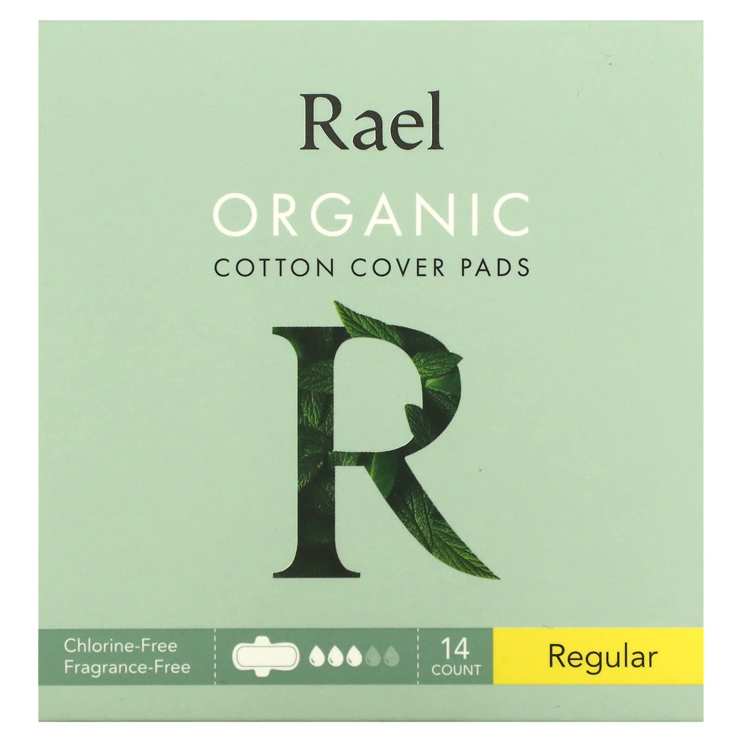 Rael-Organic Cotton Cover Pads-Regular-14 Count