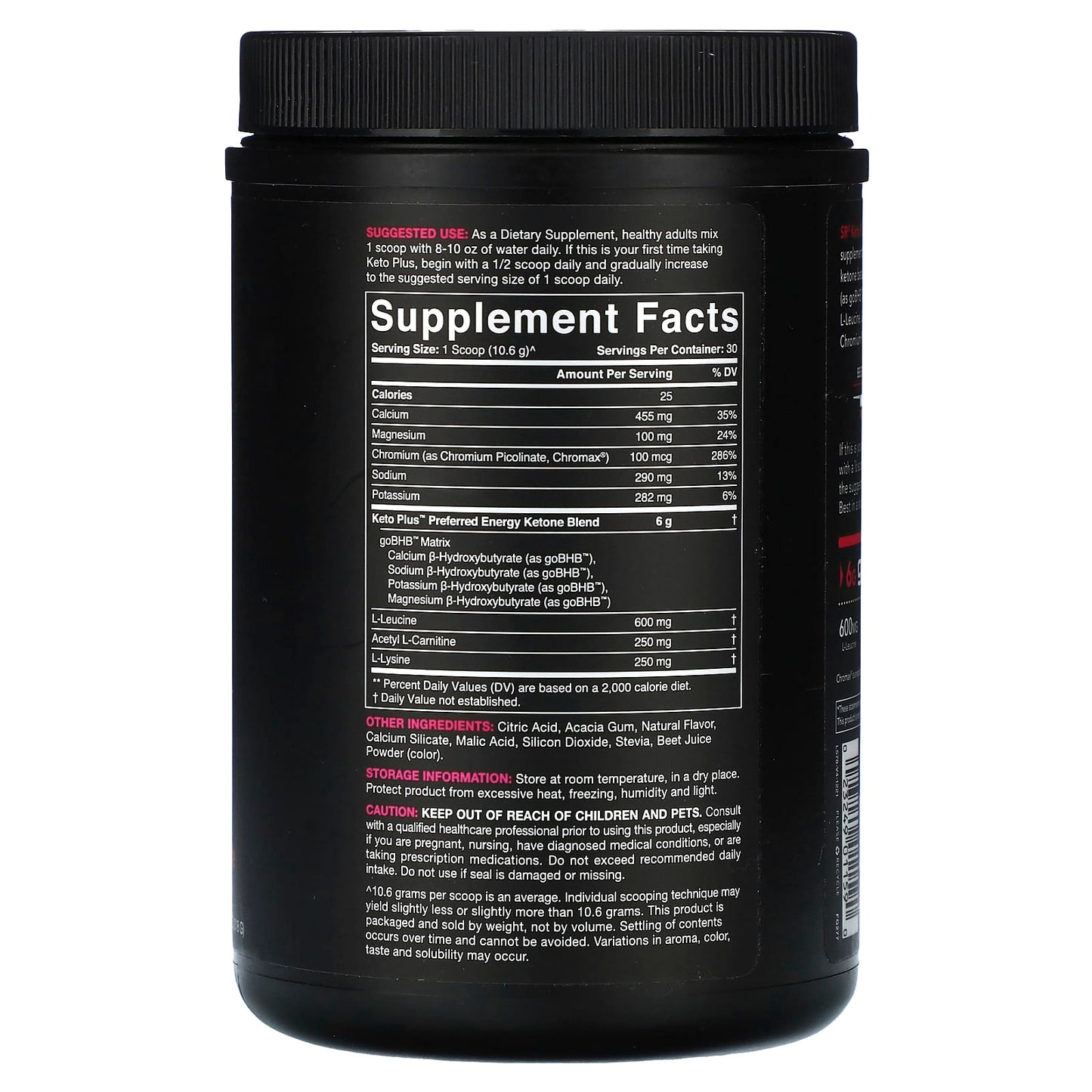 Sports Research, Keto Plus, Raspberry Lemonade, 11.2 oz (318 g)