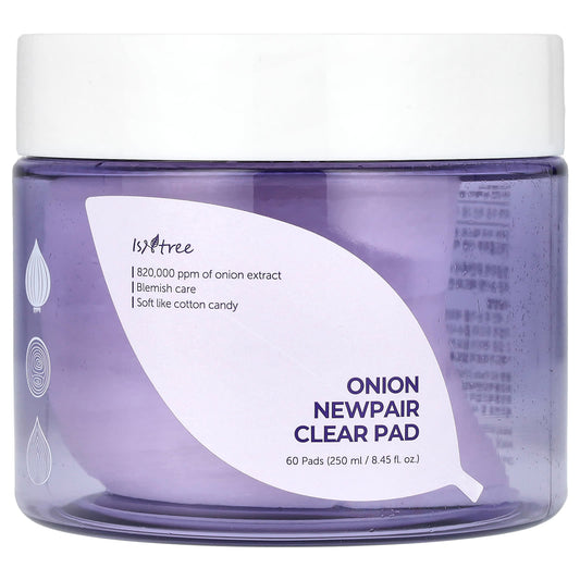 ISNtree-Onion Newpair-Clear Pad-60 Pads-8.45 fl oz (250 ml)