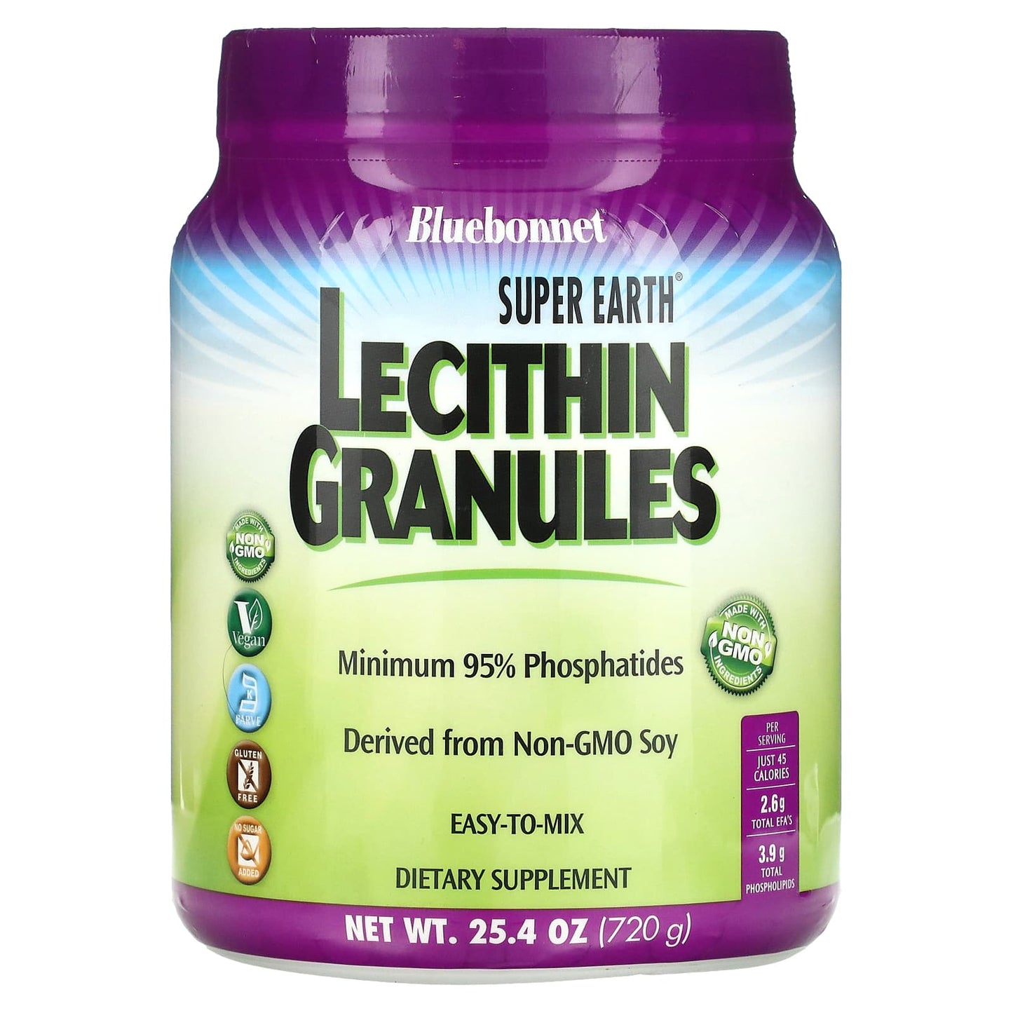 Bluebonnet Nutrition-Super Earth-Lecithin Granules-25.4 oz (720 g)