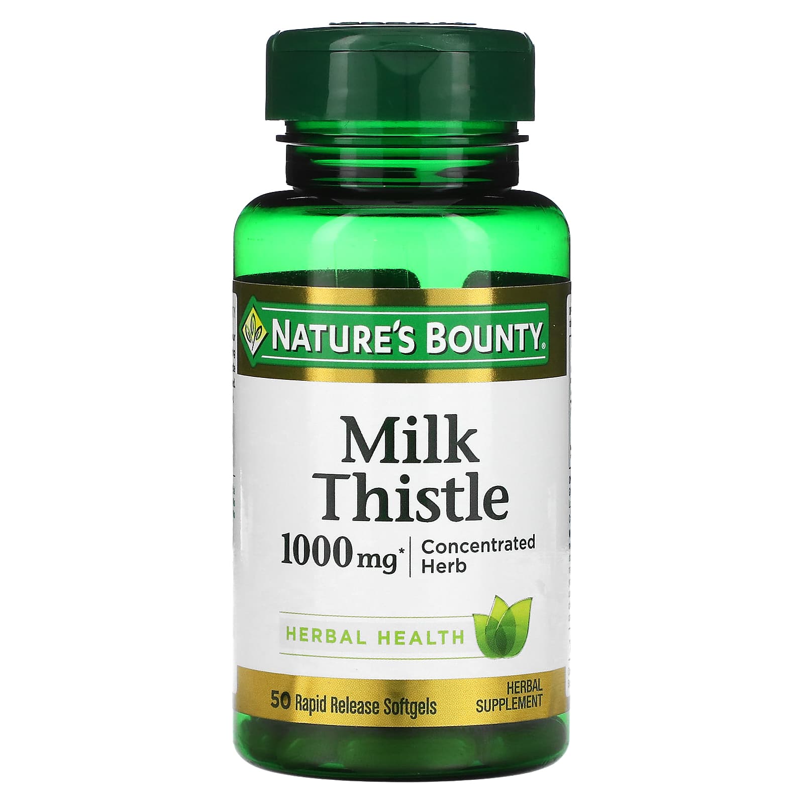 Nature's Bounty-Milk Thistle-1,000 mg-50 Rapid Release Softgels