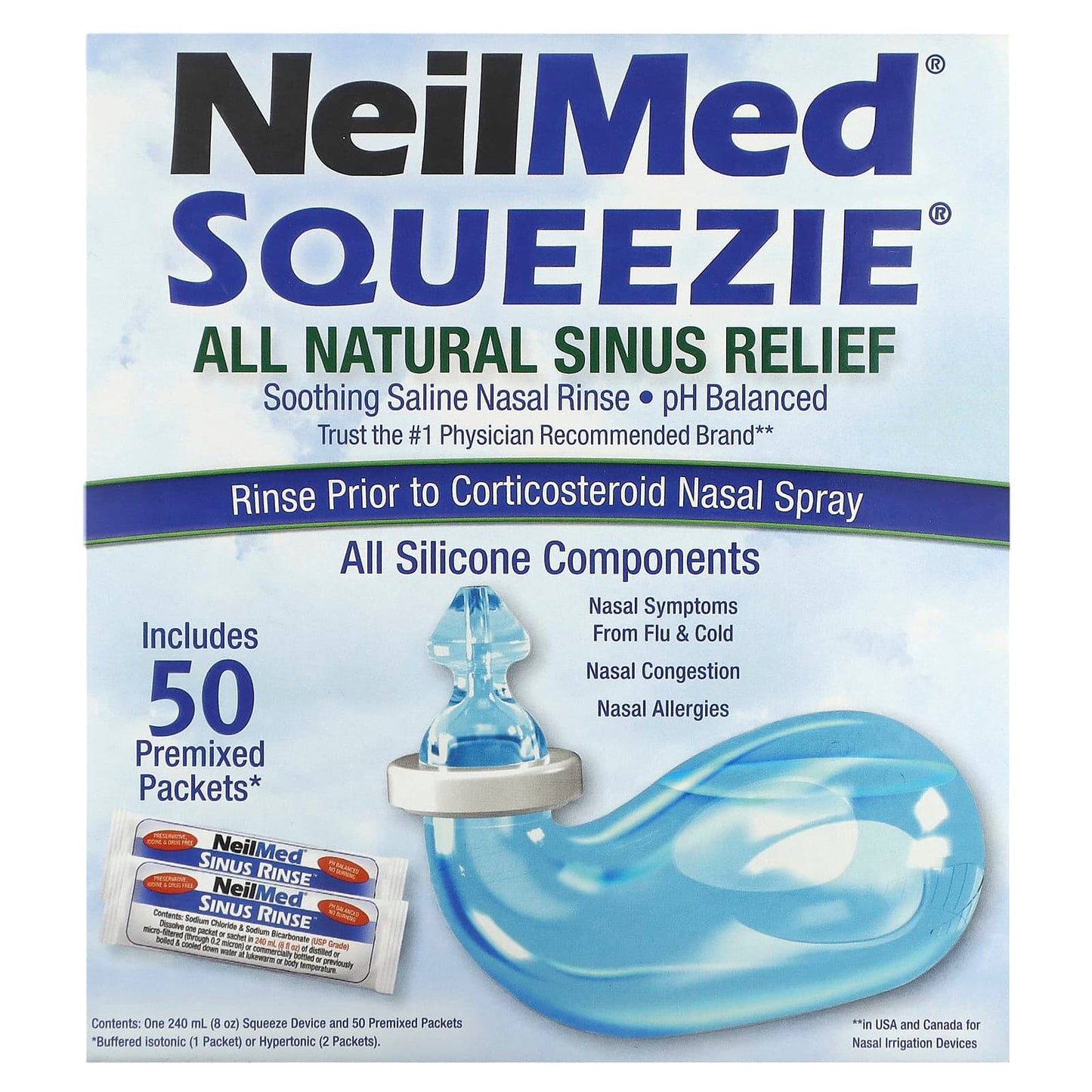 Squip-NeilMed Squeezie-All Natural Sinus Relief-1 Kit