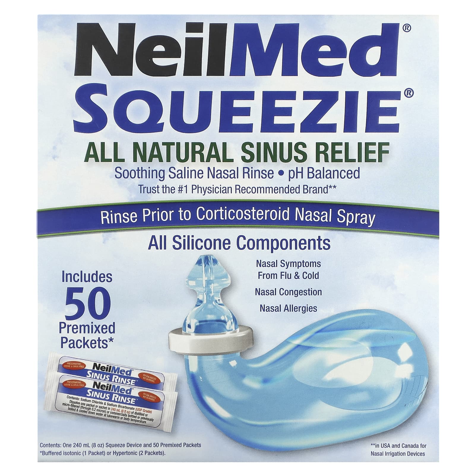 Squip-NeilMed Squeezie-All Natural Sinus Relief-1 Kit