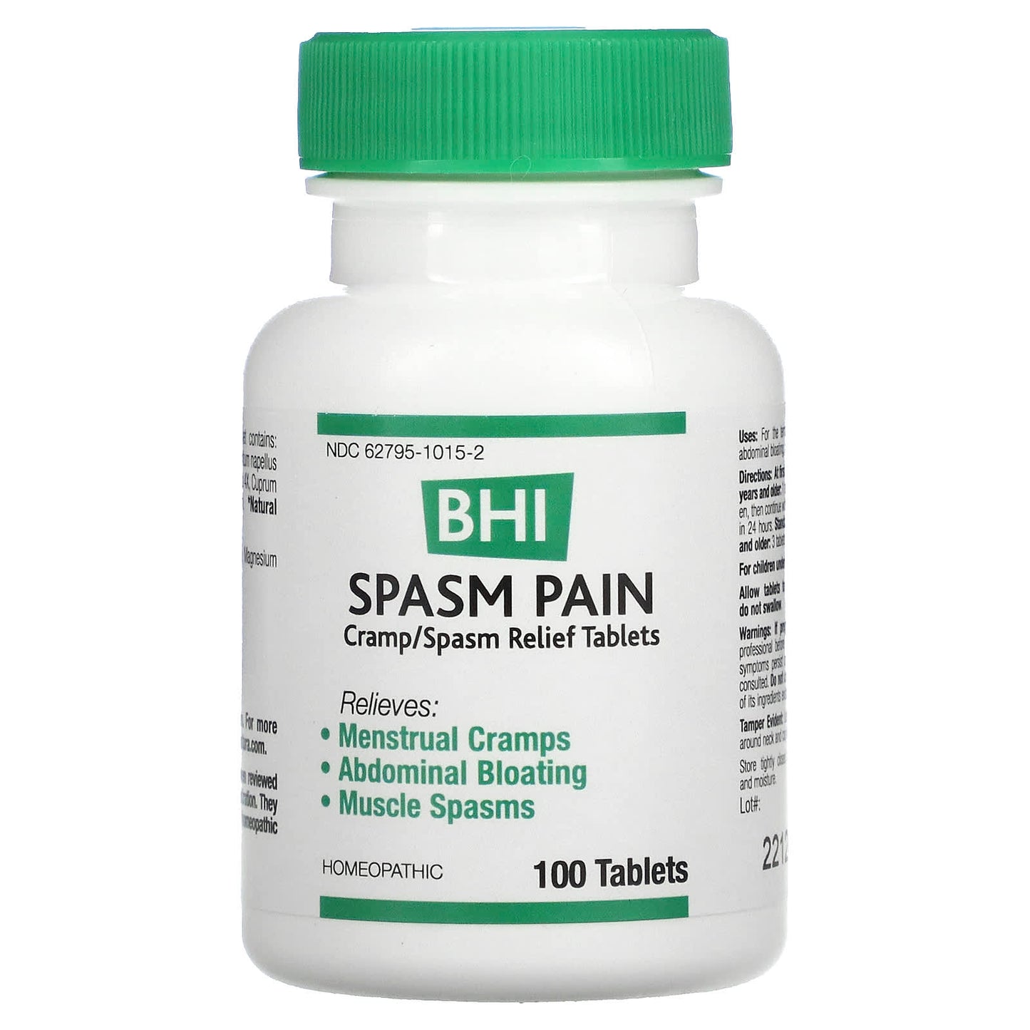 MediNatura, BHI, Spasm Pain, 100 Tablets