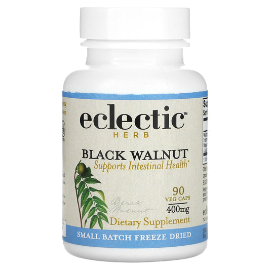 Eclectic Institute-Freeze Dried-Black Walnut-400 mg-90 Veg Caps